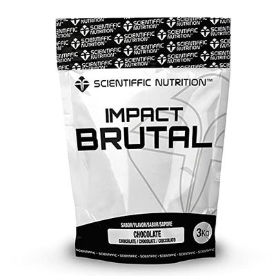 Scientiffic Nutrition - Brutal Impact, Ganador de Peso y Masa Muscular, Mass Gainer con Carbohidratos, Proteina de Suero y Aminoácidos como la Creatina - 3Kg, Sabor Frutas del Bosque.