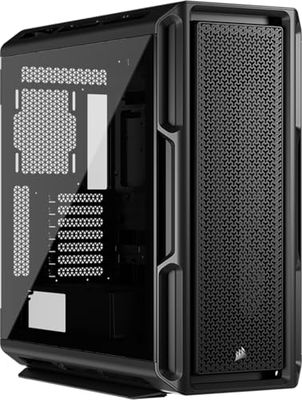 CORSAIR 5000T Mid–Tower ATX PC Case – Pannelli rimovibili per il flusso d'aria frontale e sul tetto, interni spaziosi, ASUS BTF, MSI Project Zero, Gigabyte Project Stealth – Nero