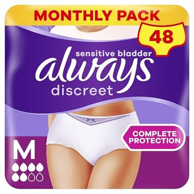 Always Discreet fraldas para incontinência