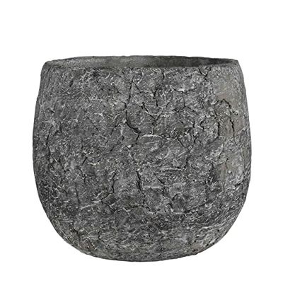Mica Decorations Thomas Blumentopf - H20,5 x Ø24 cm - Anthrazit