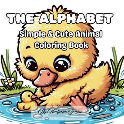 THE ALPHABET: Simple & Cute Animal Coloring Book