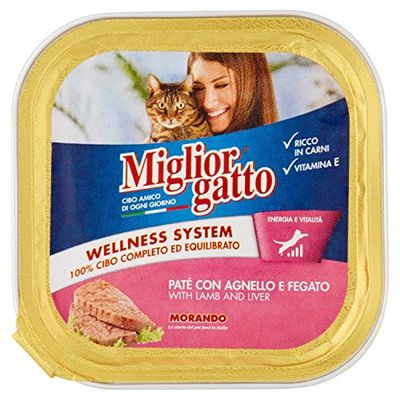 Migliorgatto alutray Lamb and Liver - Cat Food - Wet Single Serve - 100g