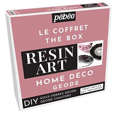 PEBEO Résin Art-Création de Géode-Dessous de Verre-Home Deco
