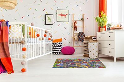 Misento 293301 - Tapete infantil, 95 x 133 cm, design da cidade