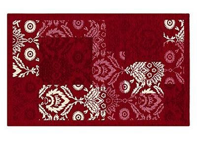 BIANCHERIAWEB Tappeto Velour 65x220 cm Antiscivolo Modello Ghibli By Suardi, Rosso