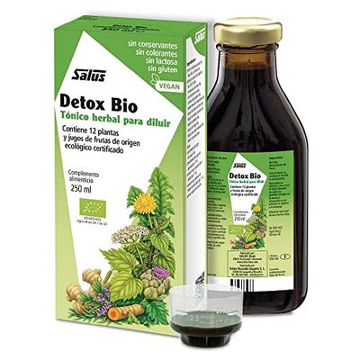 Salus - Detox Fórmula Herbal para Diluir - 250 ml - Para la Eliminación de Toxinas y Limpieza del Organismo - Elaborado con Extractos de 16 Plantas - Complemento Alimenticio