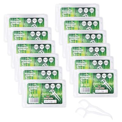 600 fili interdentali Stick, pinna dentale, pulizia dei denti, stuzzicadenti, bastoni monouso per la cura dei denti – Bastoncini per la pulizia dei denti per la rimozione di placca e residui di cibo