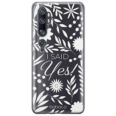 ERT GROUP etui na telefon Xiaomi MI NOTE 10 / MI NOTE 10 PRO, case oryginalny i oficjalnie licencjonowany przez Babaco, wzór I said Yes! 002, plecki z TPU częściowo przeźroczyste