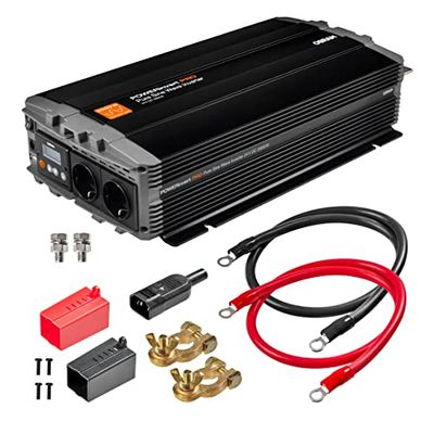 OSRAM POWERinvert Pro Pure Sine Wave Inverter OEINVPB20 24V DC 2000W, pour Les Besoins en électricité Hors réseau