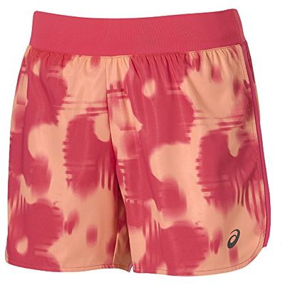 Asics – Abbigliamento Donna fuzeX 5,5 Pollici Print Pantaloncini, Donna, Oberbekleidung fuzeX 5.5 Zoll Print Shorts, Arancione, XS,S,M,L,XL