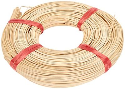 Rayher Rolo de vime natural, 1A Nr.3, 500 g (aprox. 280 m), 2 mm Ø, para tecer artesanato, 6503100