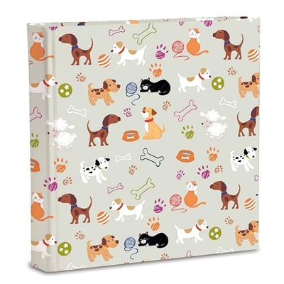 Album photo 31 x 31/40 fg (80 pages) en carton entrecoupé de soie, Beige