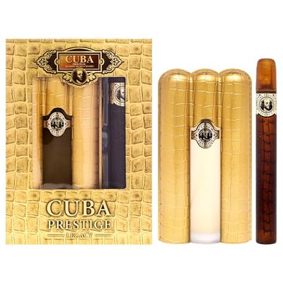 Cuba Prestige Legacy Cuba For Men 2 Pc Gift Set 3oz EDT Spray, 1.17oz EDT Spray
