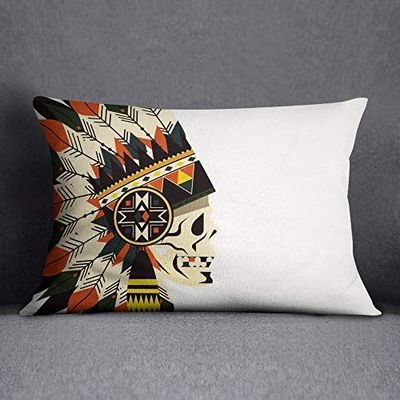 Bonamaison Housse de Coussin, Cotton, Multicolor, 35x50