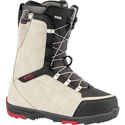 Nitro Snowboards Herren Thunder TLS '20 All Mountain Freeride Freestyle Schnellschnürsystem günstig Boot Snowboardboot Botas de Snowboard, Hombre, Sand-Black, 26