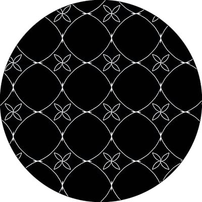 Bonateks, Alfombrilla Redonda Impresa Digital, Base Antideslizante, para Oficina y hogar, diámetro: 22 cm