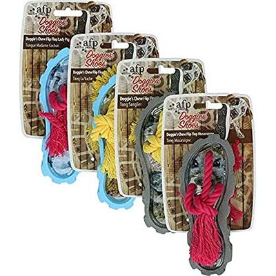 ALL FOR PAWS Doggie's Shoes Mooow Koe Flip Flop kauwspeelgoed, 2,65 kg