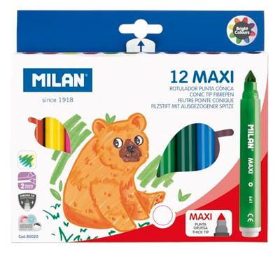 Caja 12 rotuladores Maxi Base agua