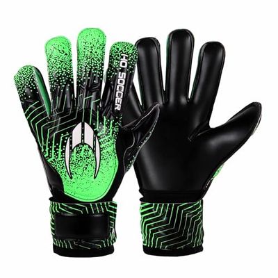 HO Soccer Force Green Gants de Gardien de But Unisexe pour Enfant Noir/Vert Taille 4