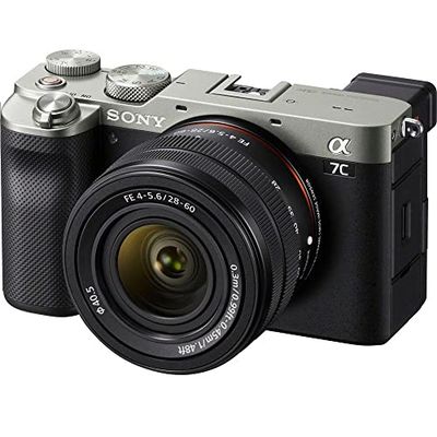 Sony Alpha 7 C - Fotocamera Digitale Mirrorless Full-frame, compatta e leggera, a obiettivi intercambiabili + SEL2860 Obiettivo con Zoom 28-60mm F4-5.6 (Argento)