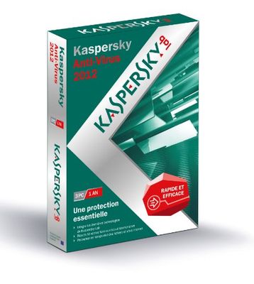 Kaspersky antivirus 2012 (3 postes, 1 an)