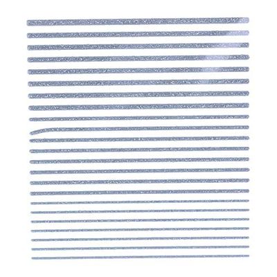 SABRINA AZZI Sabrina Art Deco Stencil Striscia Purp Argento (782), Standard, Único