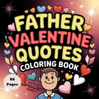 Father’s Valentine Quotes Coloring Book: Heartfelt & Inspiring Messages for Dads: A Relaxing Coloring Book with Love-Filled Quotes to Celebrate Fatherhood on Valentine’s Day