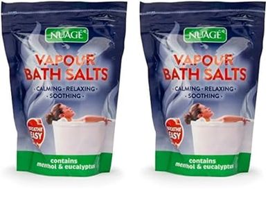 Nuage Decongestant Vapour Bath Salts for Easy Breathing, 450 G (Pack of 2)