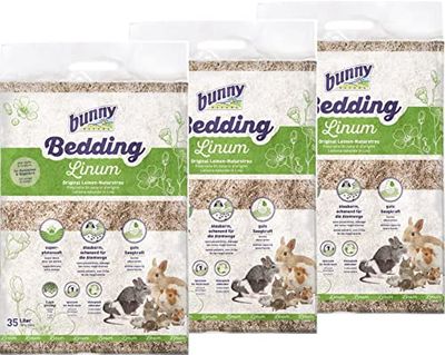 Bunny Nature Bedding Linum 35 l als bundel van 3 (totaal 105 l)