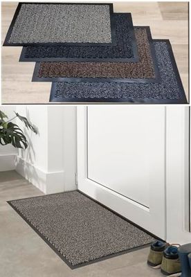 Deurmat voor binnen en buiten, tapijt met rubber, antislip en waterdicht, deurmat voor huis of winkel, vuilvangmat