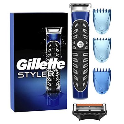 Gillette Trimmer Di Precisione Corpo E Barba 4 In 1 Per Uomo, Rasoio E Scultore