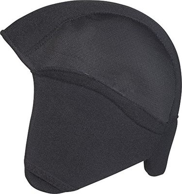 ABUS Kit de inverno Smiley para capacetes de bicicleta infantis - gorro com orelhas para capacete infantil Smiley - protege contra o frio e o vento - preto, tamanho S