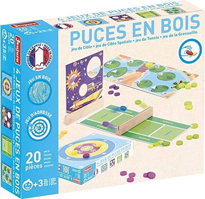 JEUJURA-Fleas Game-4 Games Juegos de Mesa, Multicolor (J8451)