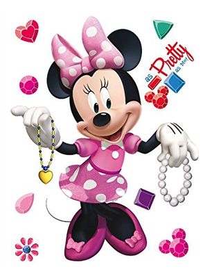 AG Design - Autocolantes de parede Disney - autocolante - Disney Minnie Mouse, vinil decorativo, 42,5 x 65 cm, 1 parte - DK 1754