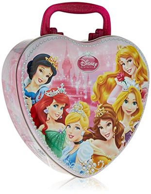 Disney Princess/Principesse/dono-impostato: CUORE-valigia di metallo + Eau de Toilette (profumo) spruzzare 100 ml - per bambini