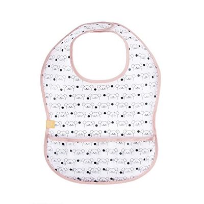 LÄSSIG Bebé Set Babero 2 Pzs. con Protección Repelente al Agua/Eva Bib Little Chums Mouse