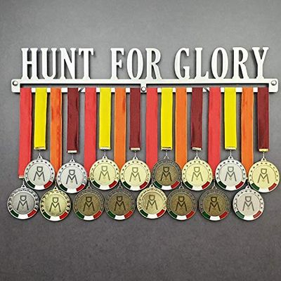 HUNT FOR GLORY - Medal Hangers for Sports Medals - Medal Show Wall Mounted - Medal Display Rack - Trophy Holder (750 mm x 115 mm x 3 mm)