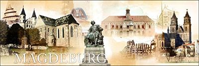 PRO-Art g5134e - Decorazione da Parete, Tecnica glicée, 'Magdeburg' 150 x 48 cm, Multicolore, 90 x 30 cm