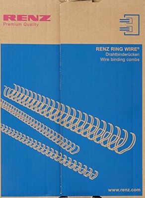 Renz 320690023 6,9 mm ringdraad gesneden element - wit. 2:1 steek. A4. 100 draden per doos.