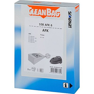 1 confezione da 5 fogli 108AFK6, sacchetti, filtro di uscita del produttore scanpart cleanBag