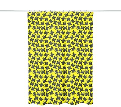 Bonamaison Digitalt tryckt duschdraperi, 1 st 140 x 200 cm – designat och tillverkat i Turkiet