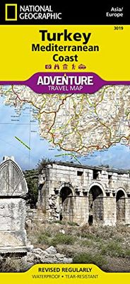 Turkey Mediterranean Coast Adventure Map by National Geographic – Waterproof Travel Map with Beaches, Ancient Ruins & Hiking Trails – Foldable Map for ... Map (National Geographic Adventure Map)