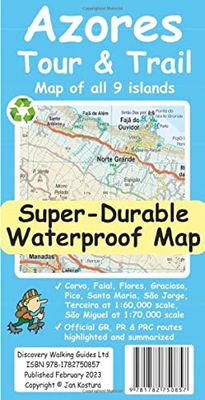 Azores Tour & Trail Super-Durable Map (2nd edition)