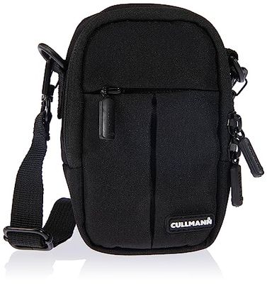 Cullmann - 90240 - MALAGA Compact 400 Camera bag for compact cameras, black - inside dimensions: 70x120x50mm - water-repellent due to 450D rip-stop polyester PU coating