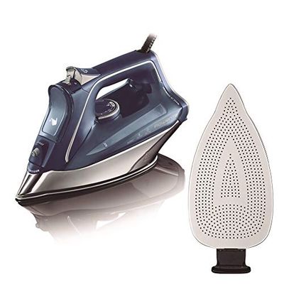 Rowenta dw8215d1 promaster plancha de ropa con golpe 200 vapor continuo de 40 g/min & zd7900d1 - plancha desmontable, recubierto de teflón, fácil de colocar y quitar