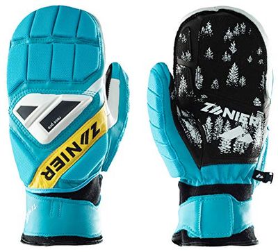 Zanier 12238-4550-5.5 Gants unisexes pour adolescent Turquoise/jaune Taille 5,5