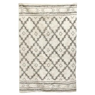 HOME DECO FACTORY TX9038 - Alfombra Mirage, Textil-algodón, Blanco Beige, 170 x 120 x 1 cm