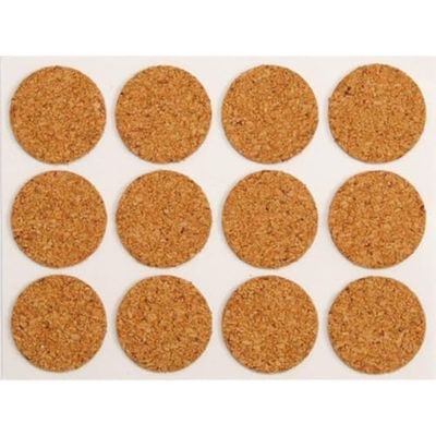 VOREL 74804 - almohadillas de corcho autoadhesivas ø 28 mm 12pcs