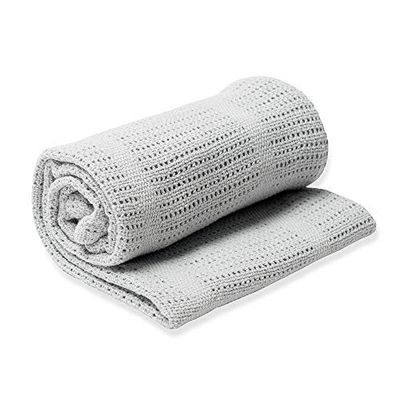 Lulujo 121-010-004 Couverture Tricot de Coton 100 x 80 cm