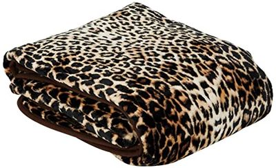 Gözze - Manta macia de alta qualidade, toque caxemira, tecido de alta gramagem 500 g/m², 150 x 200 cm - leopardo